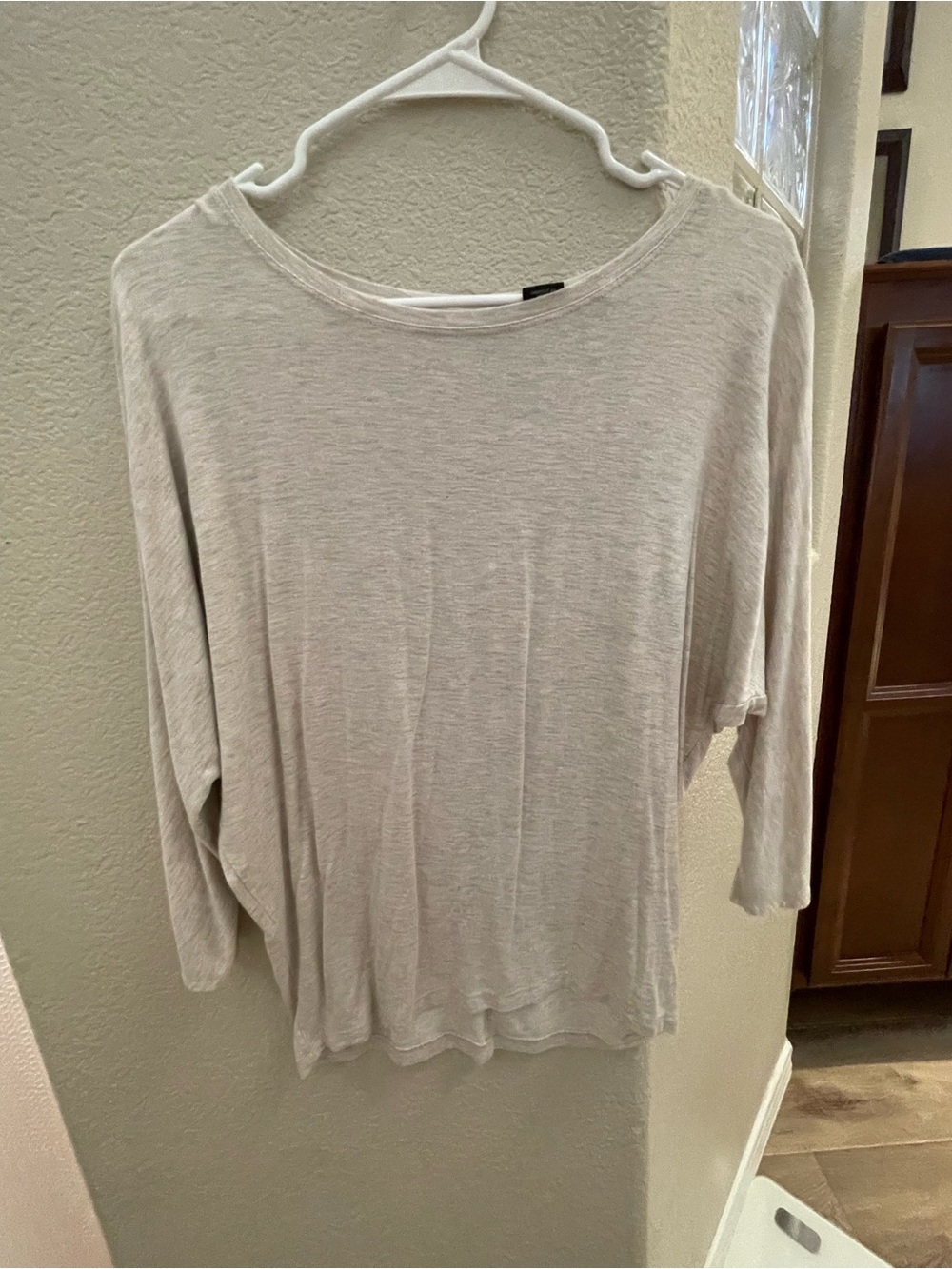 Light Beige Women's Lightweight Dolman Sleeve Top